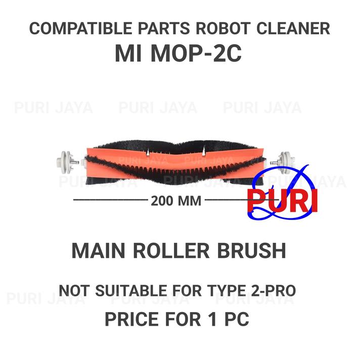 Gambar Filter Mi Robot Vacuum Mop 2C Brush Water Tank Sikat Roller Xiao Mi - Roller Brush A dari Puri Jaya_NEW undefined Tokopedia