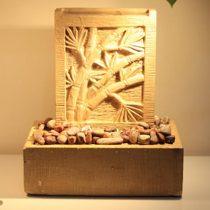 Gambar Air Mancur Meja Batu Alam Minimalis Wall Relief - Bambu dari BatuHias.store undefined Tokopedia