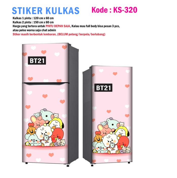 Gambar Stiker Kulkas 1 Pintu dan Sticker Kulkas 2 Kartun Karakter Korea - KS-320, 1 Pintu dari farisha shop undefined Tokopedia