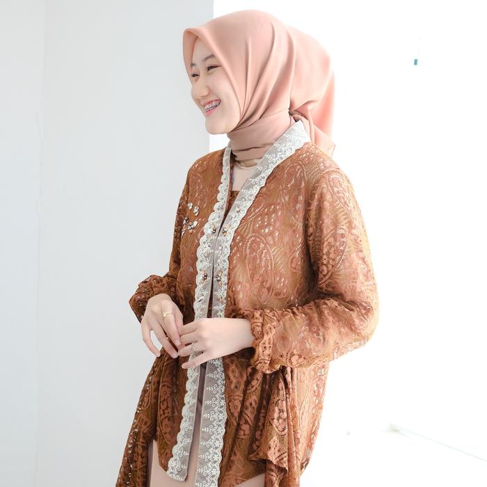 Gambar ATALIA OUTER (OUTER SAJA) - KEBAYA KONDANGAN / KEBAYA WANITA MODERN / LAMARAN / WISUDA Atasan Remaja Dewasa - dark brown, XXL dari Sundayme store undefined Tokopedia