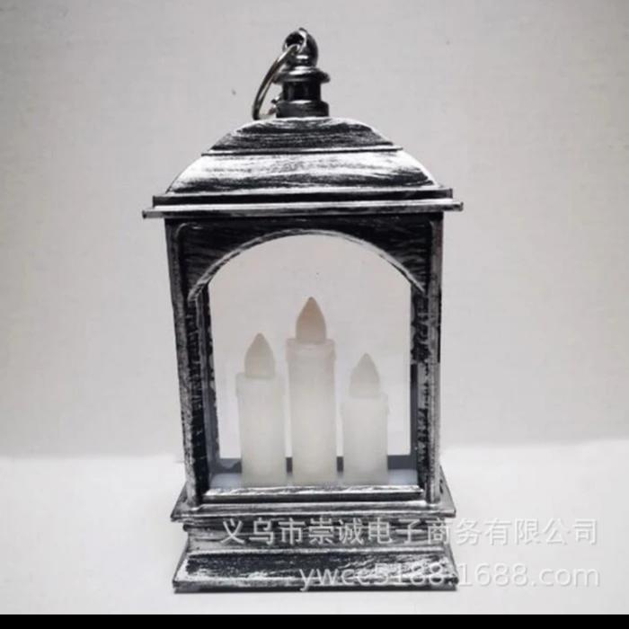 Gambar Lampu Lentera 3 Lilin LED Candle Lantern Lampu LED Lilin Doa Murah - Silver dari MadisonShop undefined Tokopedia