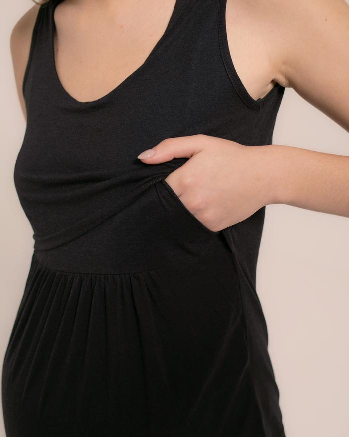 Gambar Manset Inner Menyusui COCCOLO 1.0 nursing top COTTON BAMBOO,anti gatal - black, S-M dari coccoloid undefined Tokopedia