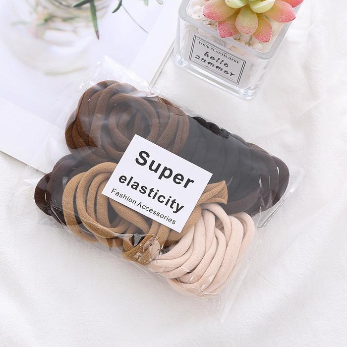 Gambar Shinemi - 50pcs / Set Ikat Rambut Donat Towel Ring / Kunciran Rambut Donat - MIX - #1 dari Shinemi Collection undefined Tokopedia