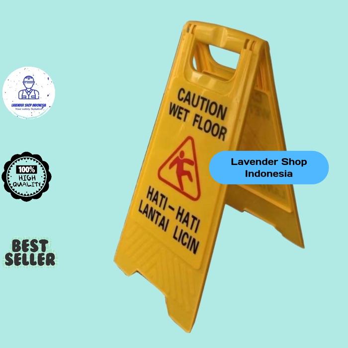 Gambar Floor Sign Caution Wet Floor - Hati Hati Lantai Licin dari Lavender Shop Indonesia undefined Tokopedia
