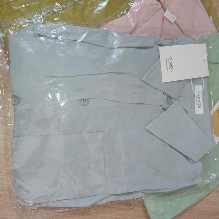 Gambar Atasan Kemeja Wanita Giants Import Bangkok - biru salem dari SDerby Shop undefined Tokopedia