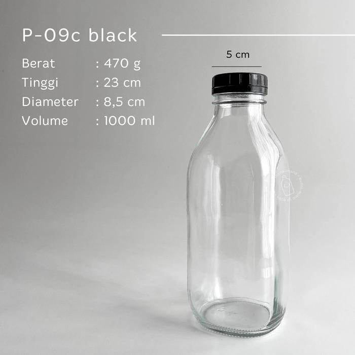 Gambar Botol kaca Times Square 300ml 500ml 1 liter - botol juice kopi - kotak - 1 liter, White plastic dari Kaca dimana-mana undefined Tokopedia