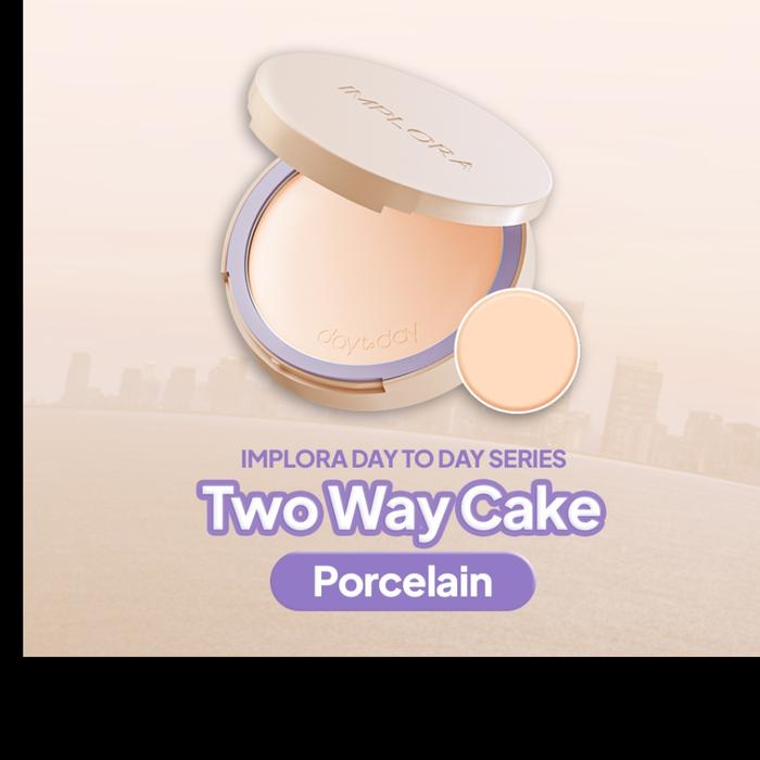 Gambar Implora Day to Day Series Two Way cake - Bedak Padat Implora Original - TWC 01 PORCELAI dari CHICBEAUTE undefined Tokopedia