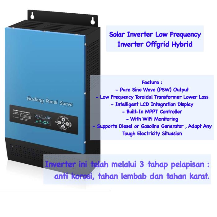 Jual Inverter Offgrid Hybrid 3KW 3000W 48V Solar Inverter Low Frequency ...