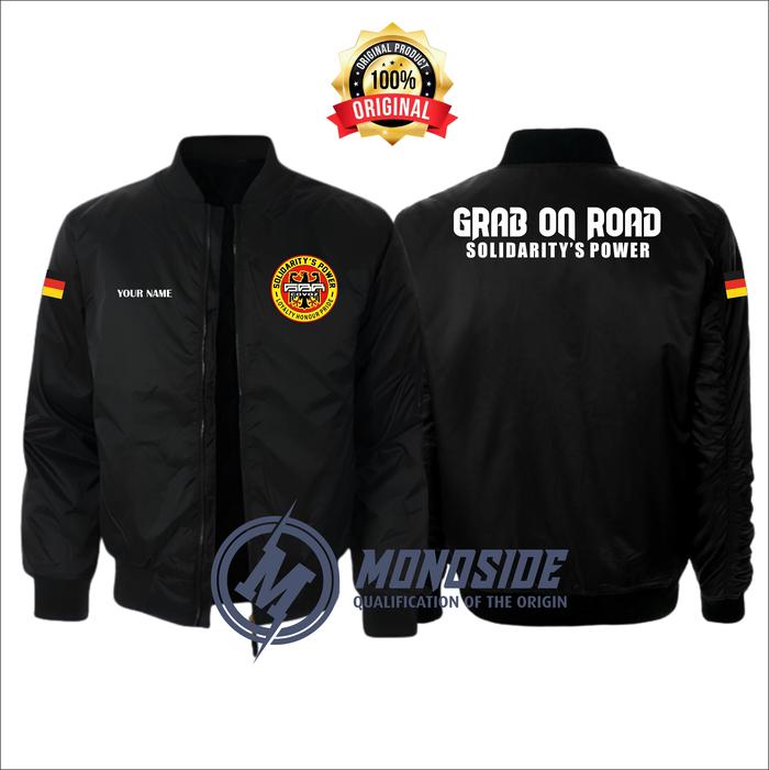 Gambar Jaket Bomber/Jaket Motor GBR Solidarity Power /Full bordir Bisa custom - Bordir, S dari Monoside Official undefined Tokopedia