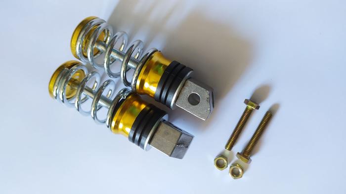Gambar Pijakan kaki bastep footstep depan matic Honda Genio Esp fi fullset - FS Spiral Gold dari juragancod official undefined Tokopedia