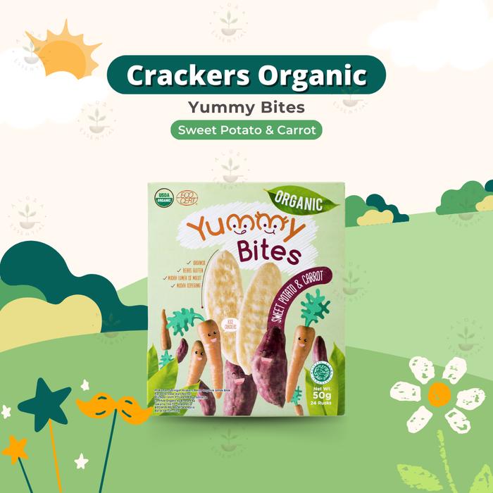 Gambar Yummy Bites Rice Crackers Organic 50gr - Snack Anak - Cemilan Anak - Sweet Potato dari Alora Essential undefined Tokopedia