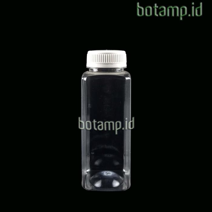Gambar Botol Kale 250 ml Kotak / Botol Kick Jus 250 ML / Botol Kopi Jus Kotak - Putih dari Botamp undefined Tokopedia