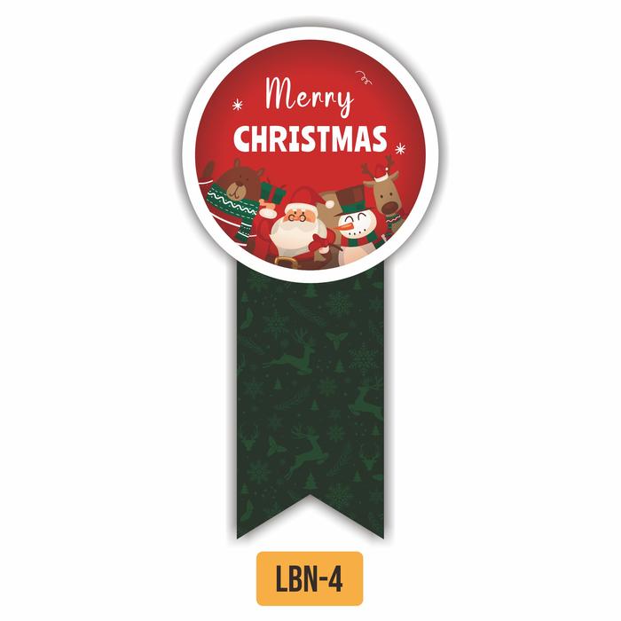 Gambar Stiker Segel Kemasan Christmas - LBN-4, Vinyl Doff dari Nex Printshop undefined Tokopedia