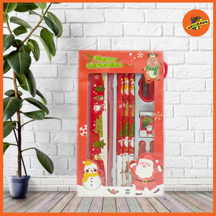 Gambar Set Alat Tulis Stationary Anak Hampers Chrismas Kado Hadiah Natal - set box dari Toko Endekado Makassar undefined Tokopedia