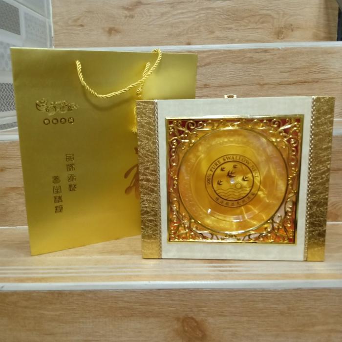 Gambar Kotak Mewah Sarang burung walet / Kotak Hadiah Frame Emas 500 gr dari OrOs Shop undefined Tokopedia