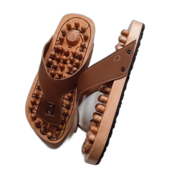 Gambar Sandal Refleksi Kesehatan Sendal Rematik Pijat Kaki Terapi Akupuntur - Jepit Kayu, 41 dari Kiyara Official Shop undefined Tokopedia