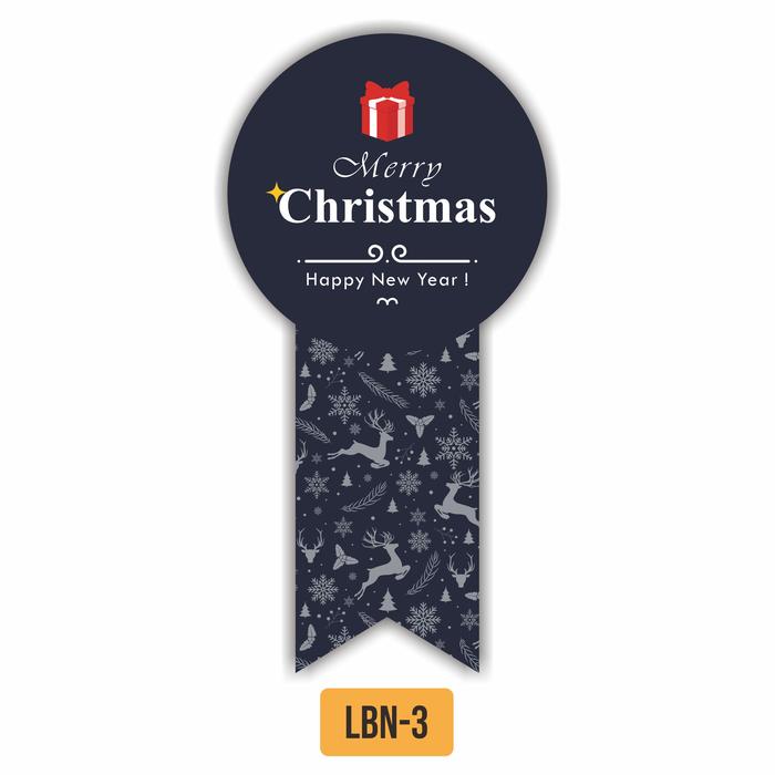 Gambar Stiker Segel Kemasan Christmas - LBN-3, Vinyl Doff dari Nex Printshop undefined Tokopedia