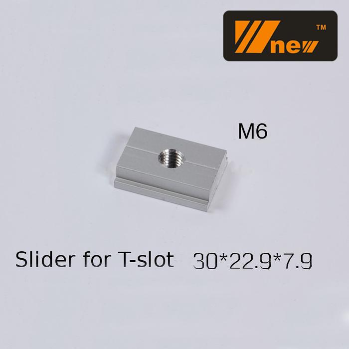 Jual T-track T-slot miter slider bar M6 M8 10cm 20cm 30cm W-New - M6 ...