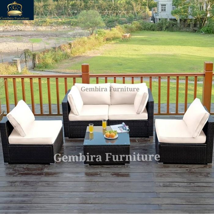 Gambar kursi rotan minimalis murah kursi tamu kayu custom ratan - foto 5 dari plaza living undefined Tokopedia