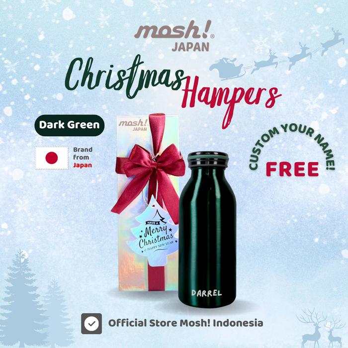 Gambar Hampers Gift Mosh Millk Bottle - Botol Minum Stainless Steel 350ML - Dark Green dari Mosh Indonesia undefined Tokopedia