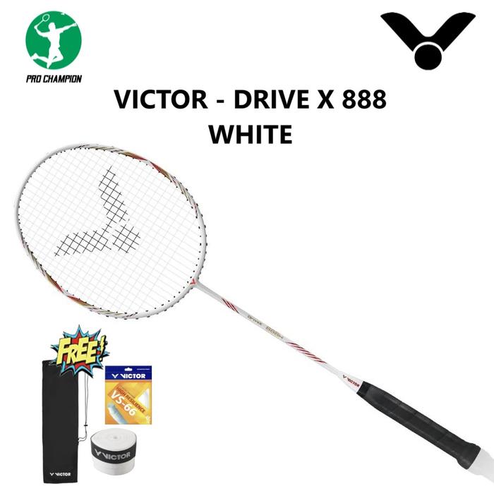 Promo Raket Badminton Victor Drive X 888 H DX888H A White Cicil 0% 3x ...