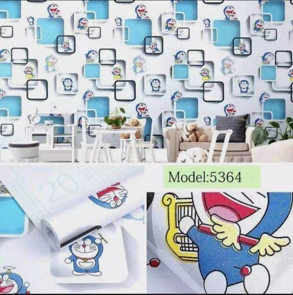 Gambar wallpaper sticker dinding karakter doraemon kotak 45cm x 10m - doraemon kotak dari Fando's Store undefined Tokopedia