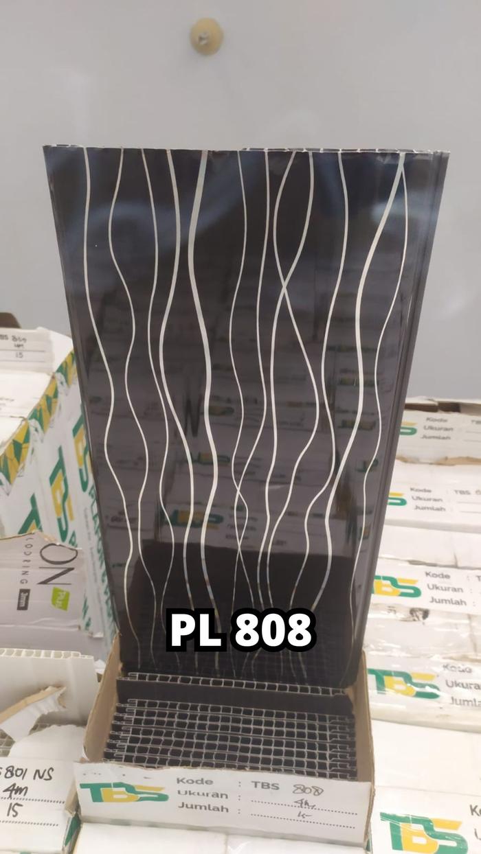 Gambar Plafon PVC Motif kayu Glosy/doff | panjang 3m dan 4m harga Distributor - PL 808 dari Gudang Lantai Kayu Cirebon undefined Tokopedia