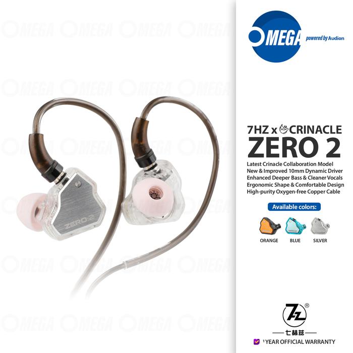 Gambar 7HZ x Crinacle Zero: 2 10mm Dynamic Driver 2pin In-ear IEM/Earphone - Silver dari Omega Audio Store undefined Tokopedia