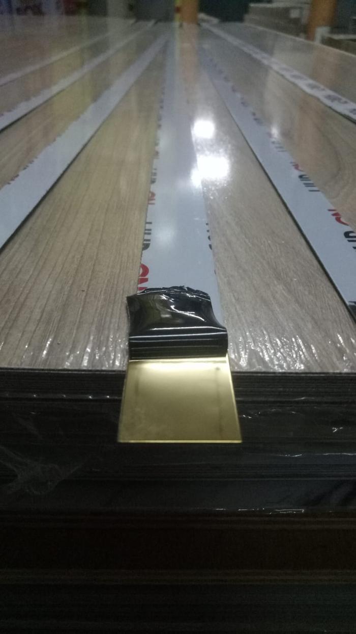 Gambar JUAL List Plat Strip Stainless Steel 25 mm Gold Chrome Mirror 3 Meter - GOLD MIRROR dari Winston OkSurabaya undefined 4 Tokopedia