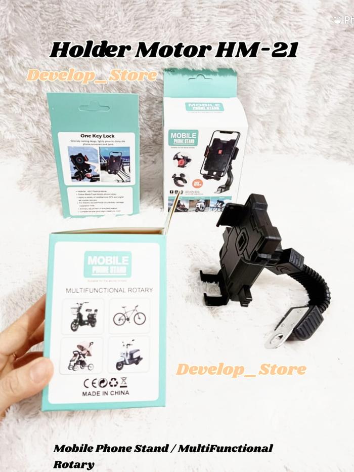 Gambar Holder Motor HM-21 Mobile Phone Stand dari develops undefined Tokopedia