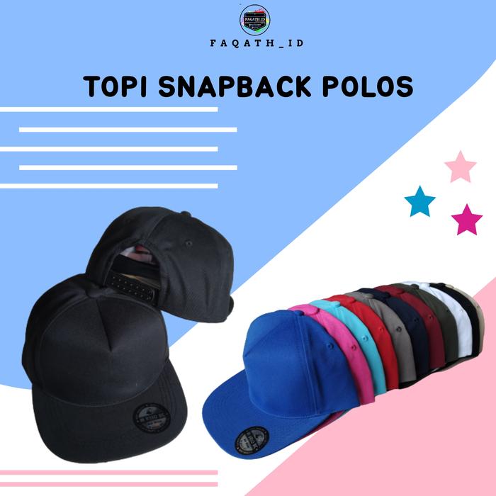Gambar topi snapback polos & topi snapback & topi hiphop polos & topi polos dari grosir topi polos dan custom undefined Tokopedia