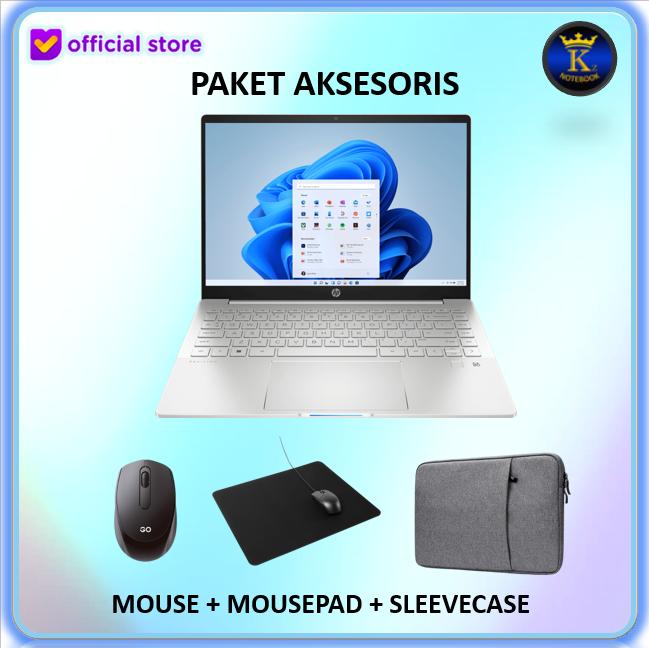 Gambar Laptop Hp Pavilion Plus 14 OLED i7 1355U 16GB 1TB SSD W11+OHS - +P LENGKAP, Silver dari Kingz Notebook undefined Tokopedia