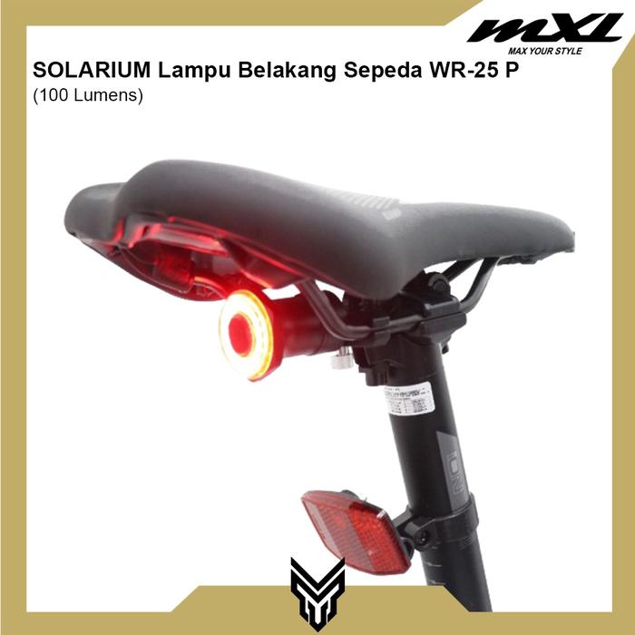 Gambar MXL Solarium Lampu Belakang Sepeda WR25P Rear Light Bike 100 Lumens - Sadel dari MXL Sports Indonesia undefined Tokopedia