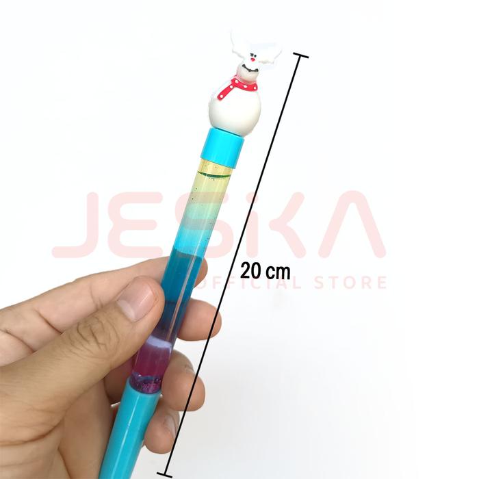 Gambar PENA PULPEN GEL AKSESORIS NATAL CHRISTMAS BARANG IMPOR LUCU - Glitter pen bru dari numbertwo ID undefined Tokopedia