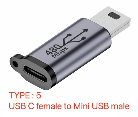 Gambar Adaptor Adapter Converter Lightning, Type C Female To USB Type C Male - TYPE 5 dari King Shop Online undefined Tokopedia