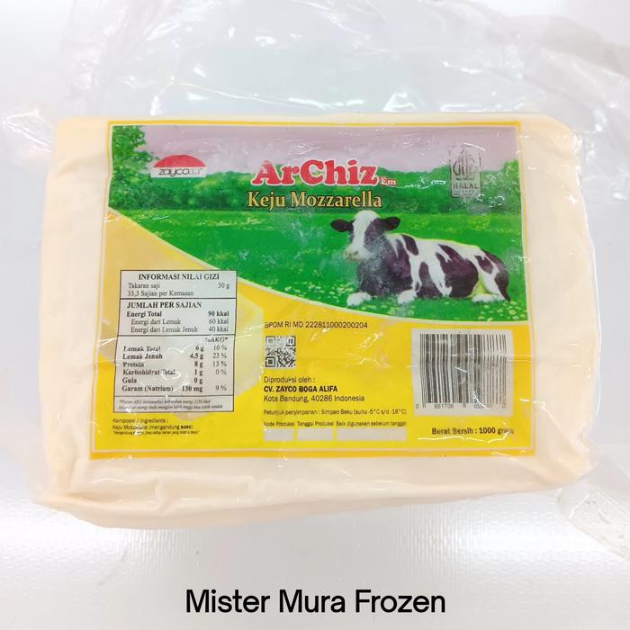 Gambar Keju Mozzarella Archiz 1 kg dari Mister Mura Frozen undefined Tokopedia
