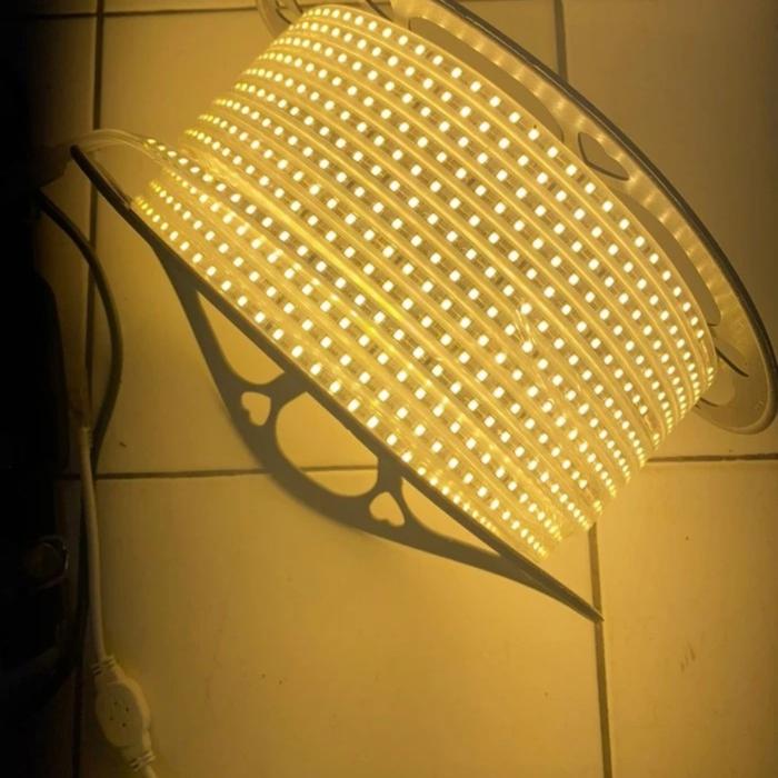 Gambar lampu drop ceiling plafon selang led strip 2835 hias outdoor 3528 100m - Kuning, 60 LED / METER dari eco led lighting undefined Tokopedia