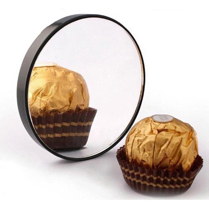 Gambar LED Make Up Mirror Cermin Lampu Kaca Pembesar 10X - Hitam dari Sejakpagi undefined Tokopedia