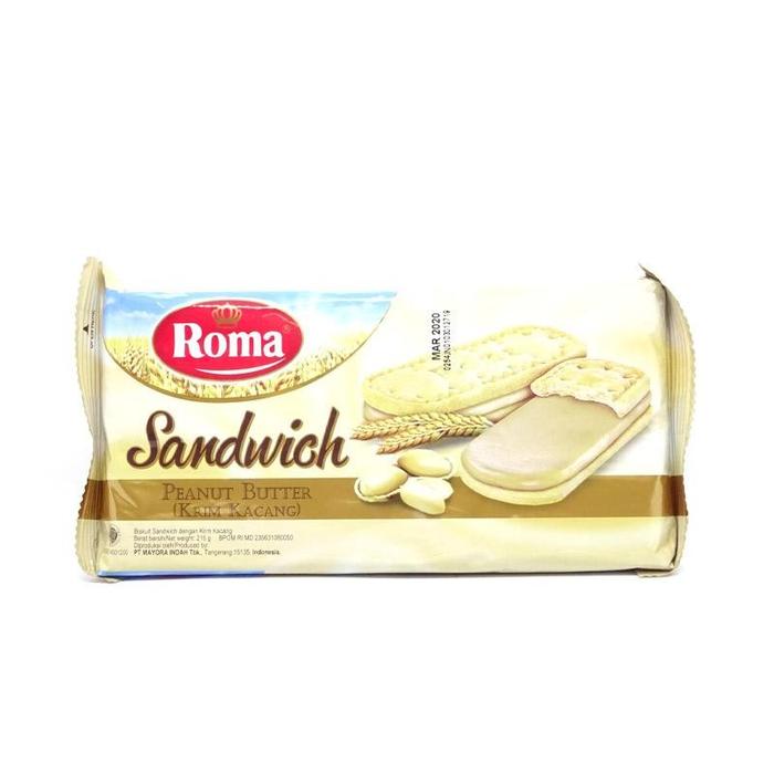 Gambar Roma Sandwich Peanut Butter Biskuit 216 Gram dari NALAKTAKStore undefined Tokopedia