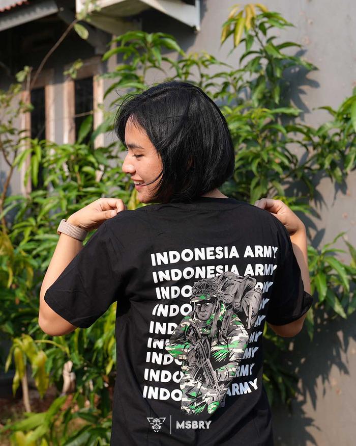 Gambar MASBRAY.CO T-SHIRT - INDONESIA ARMY - L dari Masbray.Co undefined Tokopedia