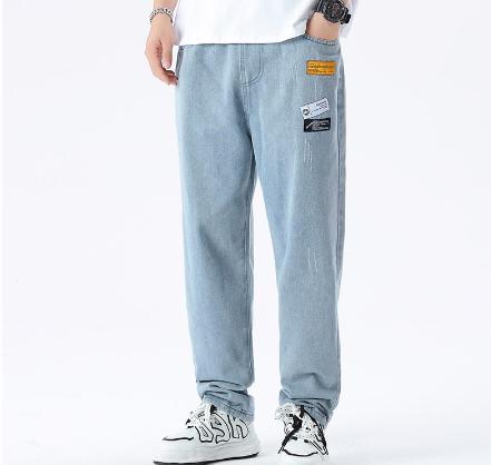 Gambar KL/Celana jeans celana cargo Pria casual straight baggy pants premium - -biru【elastis】, 30 dari kemal sellerz undefined Tokopedia