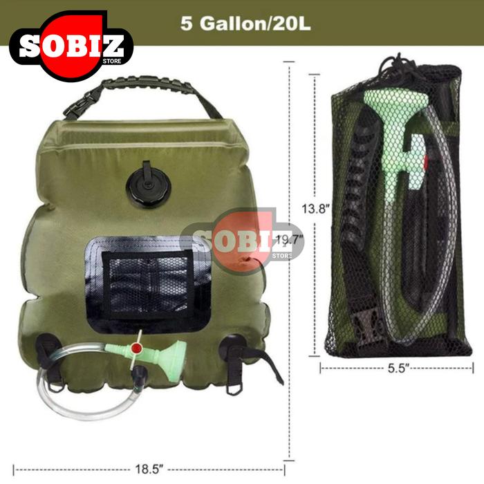 Gambar Set Tenda Mandi Camping Toilet Portable + Kantong Air - Kantong Air dari Sobiz Store undefined Tokopedia