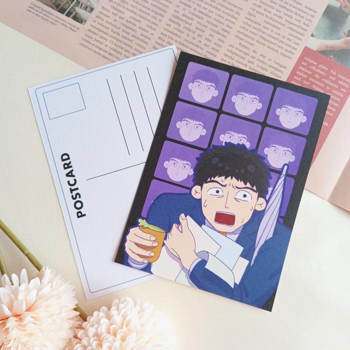 Gambar Postcard Artprint Slim Binder Mob Psycho 100 Mob Reigen Serizawa - Postcard (E) dari TYDIR undefined Tokopedia