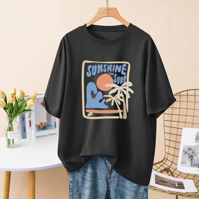 Gambar Three Pigeon T-Shirt SUNSHINE - Pria High Quality 100% Cotton - Dark Grey, M dari Three Pigeon Official undefined Tokopedia