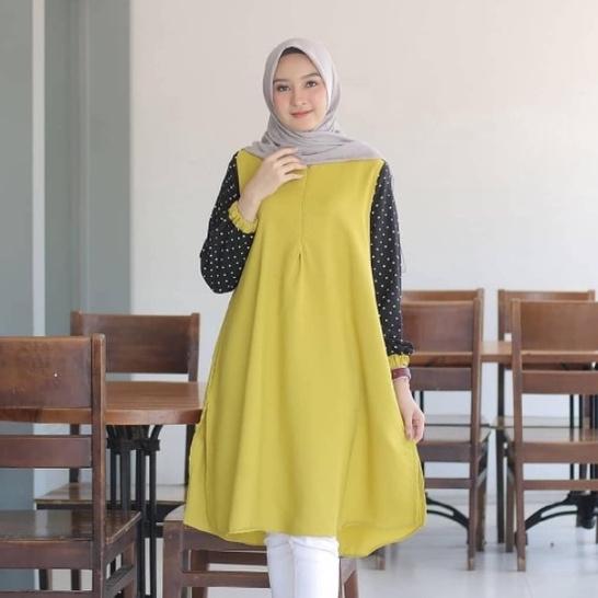 Gambar ATASAN TUNIK JUMBO BIG SIZE | BRISIA TUNIK - LIME, S dari VAW-Shop undefined Tokopedia