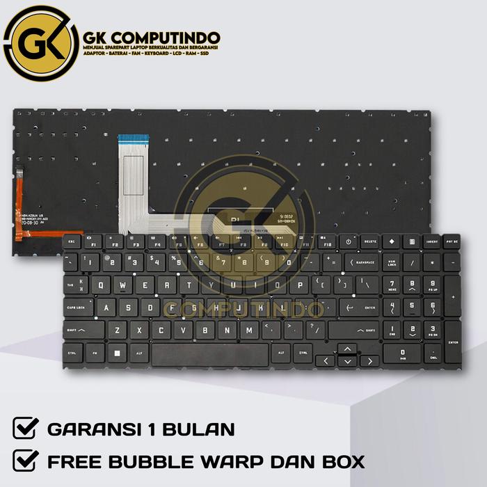 Gambar Keyboard HP OMEN 15-EK 15-EN 15T-EK 15Z-EN 16-B 16-C TPN-Q238 TPN-Q265 - INTEL VERSION, NON RGB dari GK Computindo undefined Tokopedia