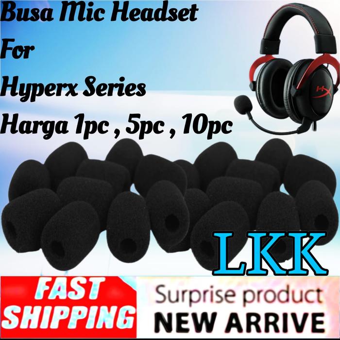 Busa Mic Headphone Hyperx Cloud Foam Microphone Headphones Hyperx 5pc,  Hyperx Alpha