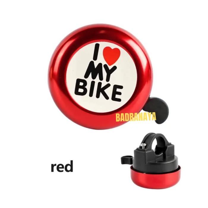 Gambar Bel Sepeda Lonceng Motif I Love My Bike Warna Warni Kring-Kring - Merah dari Badranaya Store_NEW undefined Tokopedia