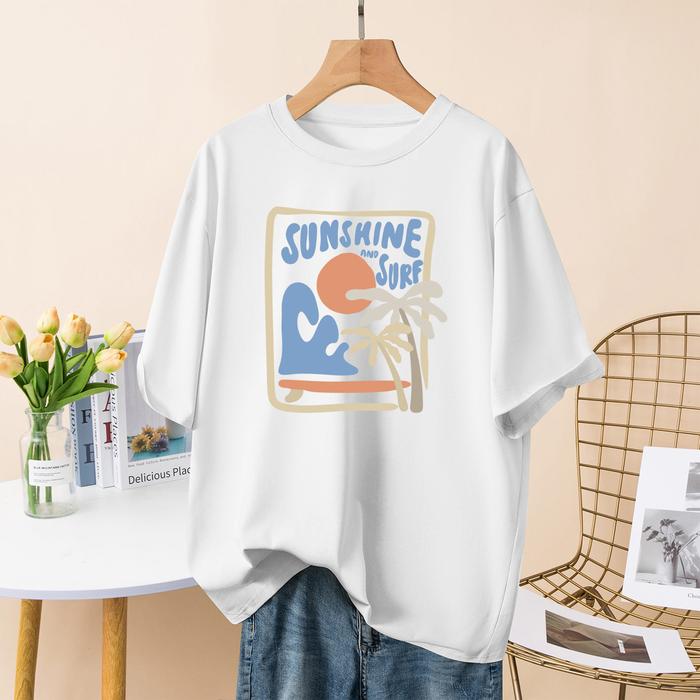 Gambar Three Pigeon T-Shirt SUNSHINE - Pria High Quality 100% Cotton - White, 2XL dari Three Pigeon Official undefined Tokopedia