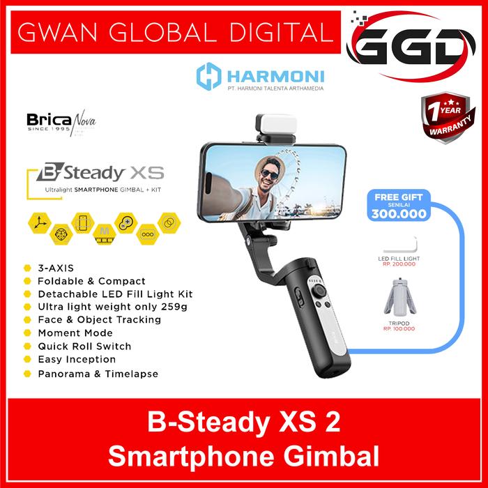 Gambar Brica B-Steady XS2  3-Axis Stabilizer Smartphone HP Gimbal Stabilizer - Hitam dari Gwan Global Digital undefined Tokopedia